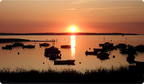 Sonnenuntergang in Stein